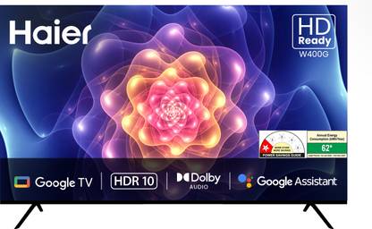 Haier 80 cm (32 inch) HD Ready LED Smart Google TV 2025 Edition with HDR10 support |Google Assistant (Bluetooth voice control) | Built-in Chromecast| Bezel-less design