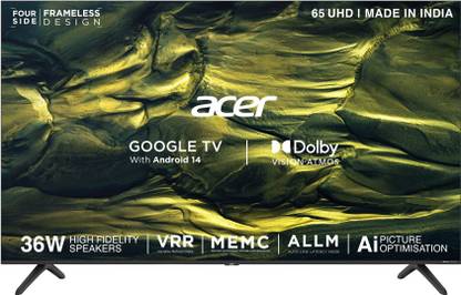 Acer 163.9 cm (65 inch) Ultra HD (4K) LED Smart Google TV