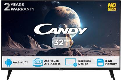 CANDY 80 cm (32 inch) HD Ready LED Smart Android Based TV