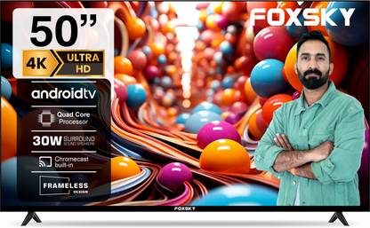 Foxsky 127 cm (50 inch) Ultra HD (4K) LED Smart Android TV