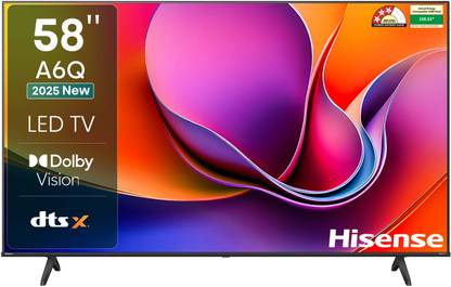 Hisense 58A6Q 145.5 cm (58 inch) Ultra HD (4K) LED Smart VIDAA TV 2025 Edition