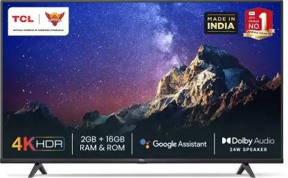 TCL P616 139 cm (55 inch) Ultra HD (4K) LED Smart Android TV with Google Assistant | HDR 10 | AI-IN | T-cast | Bluetooth 5.0 | Android P