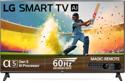 LG 80 cm (32 inch) HD Ready LED Smart WebOS TV with Alpha5 Gen5 AI Processor | Magic Remote