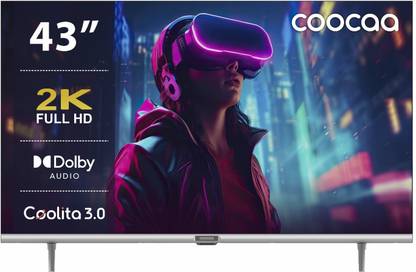 Coocaa 108 cm (43 inch) Full HD LED Smart Coolita TV with Dolby Audio and Eye Care Technology