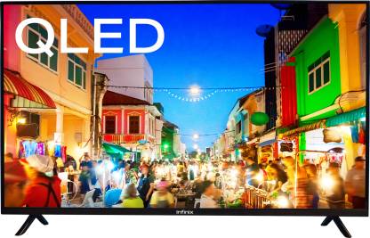 Infinix 109 cm (43 inch) QLED Ultra HD (4K) Smart WebOS TV 1.07 Billion Colors, HDR support. Cinematic Sound, Personalized TV experience with 1000+ Apps (Comes with Magic Remote and Wall Mount)