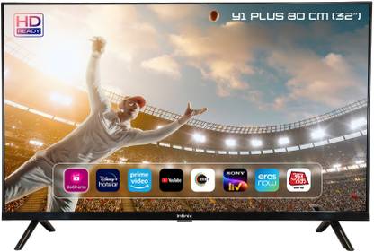 Infinix Y1 Plus 80 cm (32 inch) HD Ready LED Smart Linux TV with Jio Cinema/ Hotstar/ Prime Video/ Youtube/ Zee5/ liv