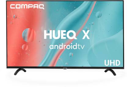 [For SBI Credit Card] Compaq 140 cm (55 inch) Ultra HD (4K) LED Smart Android TV 2022 Edition with 2 GB RAM, Dolby Audio, Bezel-less Screen,WCG+  (CQV55AX1UD)