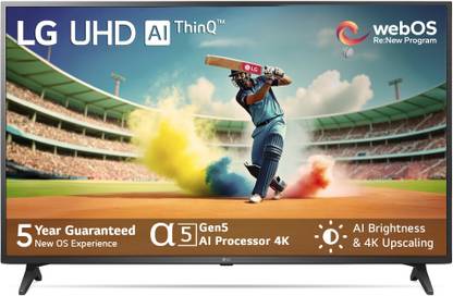 LG UQ7500 108 cm (43 inch) Ultra HD (4K) LED Smart WebOS TV with Mode, AI Sound & Active HDR