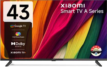 XIAOMI by Mi A Series 108 cm (43 inch) Full HD LED Smart Google TV with 200+ Free Channels | Dolby Audio | DTS : HD | DTS Virtual : X | Vivid Picture Engine| Dual Band Wi-Fi| Bluetooth 5.0