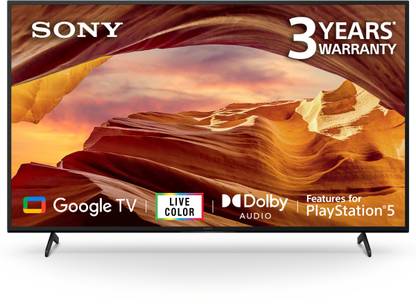 SONY X75L 138.8 cm (55 inch) Ultra HD (4K) LED Smart Google TV 2023 Edition  (KD-55X75L) at Rs. 64590