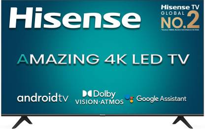 Hisense A71F 139 cm (55 inch) Ultra HD (4K) LED Smart Android TV with Dolby Vision & ATMOS