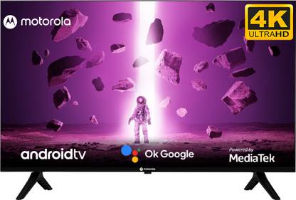 MOTOROLA Envision 109 cm (43 inch) Ultra HD (4K) LED Smart Android TV with Bezel-Less Design, Google Voice Assistant, and Dolby Audio (2023)