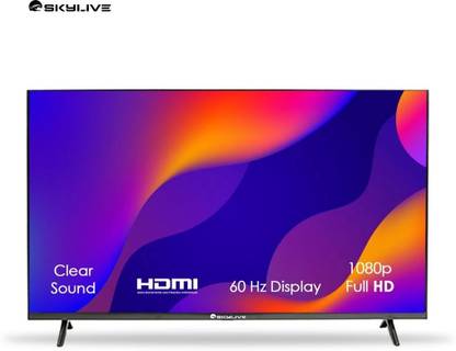 skylive 109.22 cm (43 inch) Full HD LED Smart Android Based TV with Skylive 109.22 cm (43 inches) Bezel-Less Full HD Smart Android LED TV (SL43PRO) (SL6300SQLD) (2024 Model)