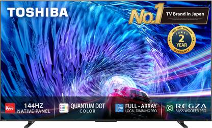 TOSHIBA Z670MP 215 cm (85 inch) QLED Ultra HD (4K) Smart VIDAA TV with 256 Zones Full Array Local Dimming, 144Hz Native Refresh Rate and Power Bass Woofer