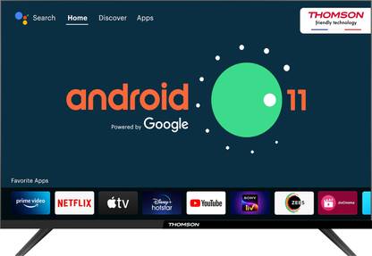 [For  ICICI Bank Credit Card] Thomson FA Series 80 cm (32 inch) HD Ready LED Smart Android TV with Dolby Digital Plus & Android 11  (32RT1022)