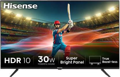 Hisense 108 cm (43 inch) Full HD LED Smart Google TV with Dolby Audio, 30W Powerful Sound, HDR 10, Super Bright Panel