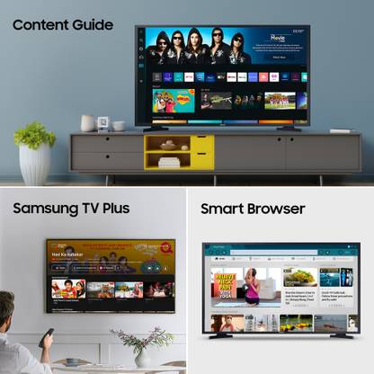 SAMSUNG 108 cm (43 inch) Full HD LED Smart Tizen TV with 300+ Free Channels | HDR | PurColor | Dolby Digital Plus | Hyper Real Picture Engine | Triple Protection | SmartThings App Support | TV Key | Connect Share (HDD) | ConnectShare (USB 2.0)