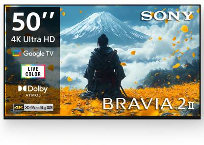 SONY BRAVIA 2 II 125.7 cm (50 inch) Ultra HD (4K) LED Smart Google TV 2025 Edition