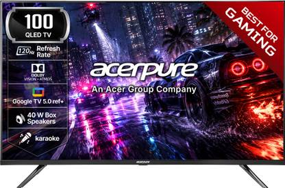 acerpure NITRO 253 cm (100 inch) QLED Ultra HD (4K) Smart Google TV 2026 Edition
