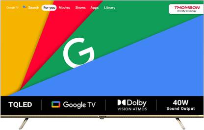 [For SBI Bank Credit Card ] Thomson 164 cm (65 inch) Ultra HD (4K) LED Smart Google TV 2023 Edition with Dolby Vision & Atmos  (65OPMAX9033)