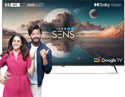 SENS Dwinci 140 cm (55 inch) QLED Ultra HD (4K) Smart Google TV With LumiSENS Panel, Dolby Vision and Dolby Atmos