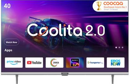 Coocaa 100 cm (40 inch) Full HD LED Smart Coolita TV with Dolby Audio and Eye Care Technology  (40S3U-Pro) at Rs. 13999