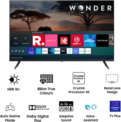 SAMSUNG Crystal 4K Neo Series 138 cm (55 inch) Ultra HD (4K) LED Smart Tizen TV with Voice Search