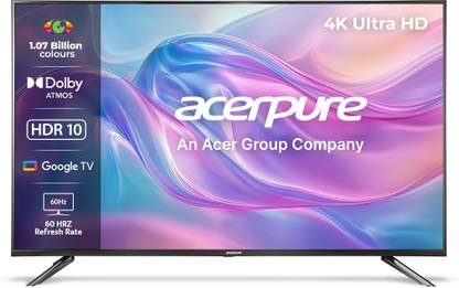 acerpure Swift TV by Acer (2024 Series) 139 cm (55 inch) Ultra HD (4K) LED Smart Google TV with Bezel-Less | Google OS | VRR | ALLM | Dolby ATMOS