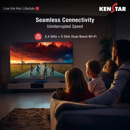 Kenstar 127 cm (50 inch) Ultra HD (4K) LED Smart Tizen TV 2025 Edition with Headphone Cushion (50UHDTDKEETB)