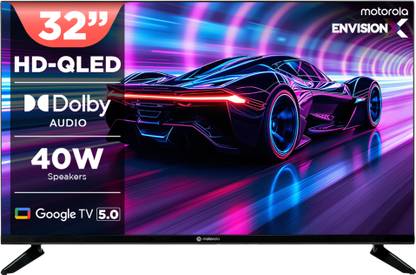 MOTOROLA 80 cm (32 inch) QLED HD Ready Smart Google TV 2025 Edition