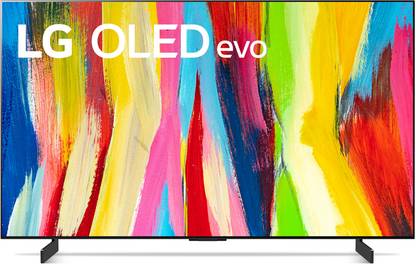 LG OLED C2 106 cm (42 inch) OLED Ultra HD (4K) Smart WebOS TV Alpha9 AI Processor 4K Gen5, AI Picture Pro, Pixel Dimming, Dolby Vision IQ, Dolby Atmos, Eye Comfort Display, NVIDIA G-SYNC, VRR, AMD FreeSync, 120 Hz Refresh Rate, Game Optimizer, Magic Remote Control, 5-Year Guaranteed with New OS Experience