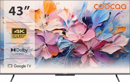Coocaa Frameless 108 cm (43 inch) QLED Ultra HD (4K) Smart Google TV with Matte Display