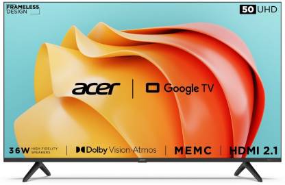 Acer Advanced I Series 127 cm (50 inch) Ultra HD (4K) LED Smart Google TV 2023 Edition with Dolby Vision-Atmos, 36W Sound Output