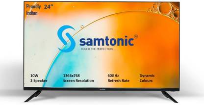 Samtonic 61 cm (24 inch) HD Ready LED TV with Powerful Audio Box Speakers