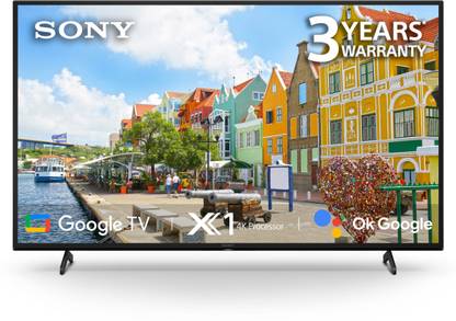 [For ICICI Credit Card] SONY Bravia 108 cm (43 inch) Ultra HD (4K) LED Smart Google TV 2022 Edition  (KD – 43X74K)