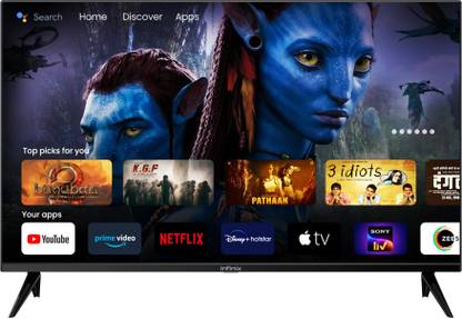 Infinix X3IN 80 cm (32 inch) HD Ready LED Smart Android TV with EPIC Engine, Cinematic Sound, Android R, Built-in Chrst (Wall Mount Included)
