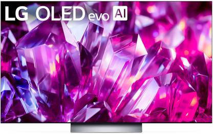 LG OLED C2 139 cm (55 inch) OLED Ultra HD (4K) Smart WebOS TV with Alpha9 AI Processor 4K Gen5, AI Picture Pro, Pixel Dimming, Dolby Vision IQ, Dolby Atmos, Eye Comfort Display, NVIDIA