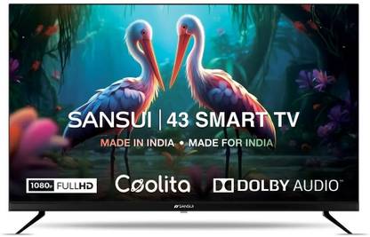 Sansui 109 cm (43 inch) Full HD LED Smart Android TV with Dolby Audio