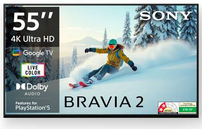 SONY Bravia 2 138.8 cm (55 inch) Ultra HD (4K) LED Smart Google TV with Feature for PlayStation 5