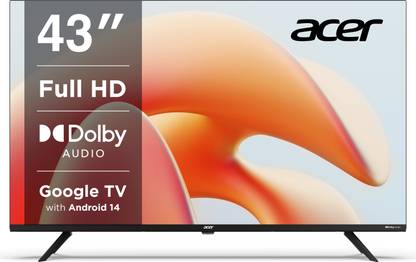 Acer G plus Series 108 cm (43 inch) Full HD LED Smart Google TV with (black) 2024 Model