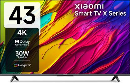 XIAOMI by Mi X Series 108 cm (43 inch) Ultra HD (4K) LED Smart Google TV with HDR 10 | Audio | DTS X | DTS Virtual: X | Vivid Picture Engine
