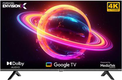 [Use HDFC NO COST EMI 6Months] MOTOROLA EnvisionX 109 cm (43 inch) Ultra HD (4K) LED Smart Google TV with Inbuilt Box Speakers  (43UHDGDMBSXP)