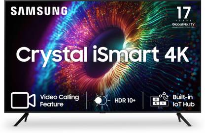 [For ICICI/Axis/Citi/SBI/HDFC Credit Card Emi] SAMSUNG Crystal 4K iSmart Series 163 cm (65 inch) Ultra HD (4K) LED Smart Tizen TV 2023 Edition  (UA65CUE60AKLXL)