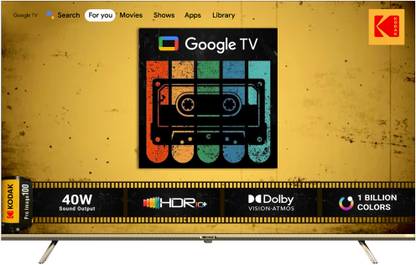 [For ICICI/Kotak Credit Card EMI] KODAK 164 cm (65 inch) Ultra HD (4K) LED Smart Google TV with With Dolby Atmos and Dolby Vision  (65CAPRO5099)