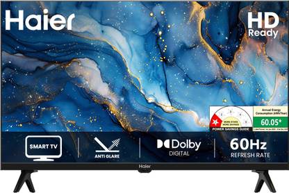 Haier A7 80 cm (32 inch) HD Ready LED Smart Linux TV 2025 Edition with Anti-glare Display| Dolby Digital Surround Sound| MiraCast Screen Mirroring| Bezel-less Design