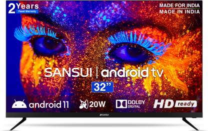 Sansui 80 cm (32 inch) HD Ready LED Smart Android TV