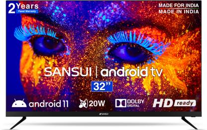 Sansui 80 cm (32 inch) HD Ready LED Smart Android TV