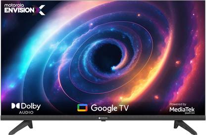 MOTOROLA EnvisionX 102 cm (40 inch) Full HD LED Smart Google TV with Inbuilt Box Speakers  (40FHDGDMBSXP) at Rs. 16499
