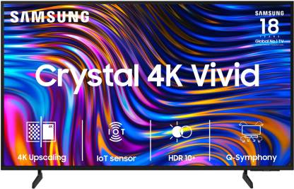 [Use HDFC CC NO COST EMI] SAMSUNG Crystal 4K Vivid 125 cm (50 inch) Ultra HD (4K) LED Smart Tizen TV 2024 Edition  (UA50DUE70BKLXL)