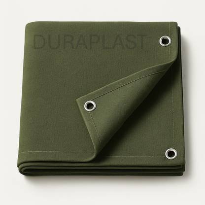 DURAPLAST WATERPROOF TARPAULIN SHEET - CANVAS TIRPAL 800GSM 7.5' X 6' FEET Tent - For CAMPING , INDUSTRIAL , TRUCK / LORRY , ROOF/TERRACE